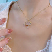 Lightning Cloud necklace, ladies' pendant, Teardrop necklace, birthday gift