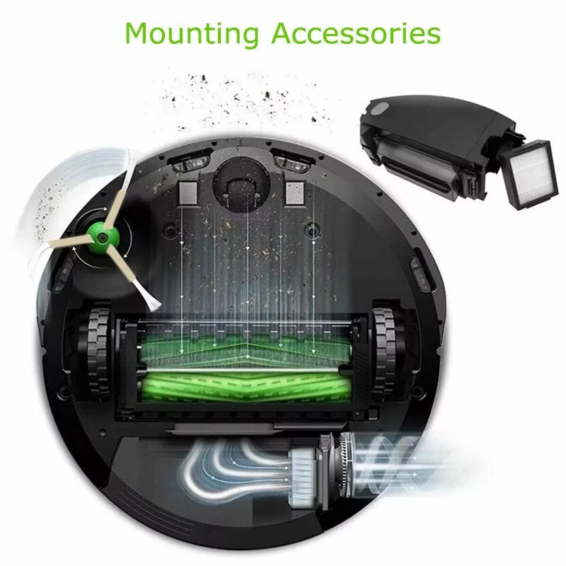 6 Replacement Brush Caps for iRobot Roomba i7+ i4 E5 E6 E7 Vacuums