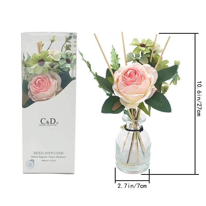 Rose -100 ml aromatherapy diffuser for home bathroom decoration