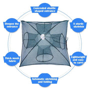 Fishing bait trap, portable accessories for crayfish nets and crabs, foldable