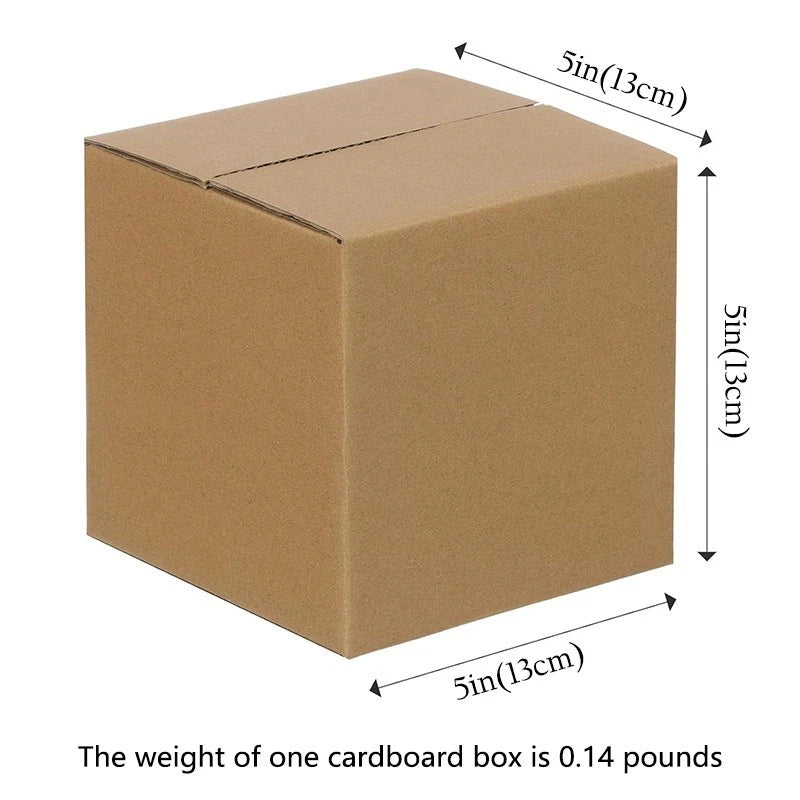 Shipping Box Mailers 5x5x5 Inch Corrugated Cardboard Moving Mailers, 25 Count