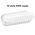 10-Pack KN95 Respirator Masks, White/Gray, Unisex Disposable Masks