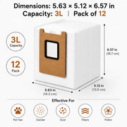 Replacement Dust Bags For Eufy Omni E25 E28 Robot Vacuum Auto Empty Station 3L