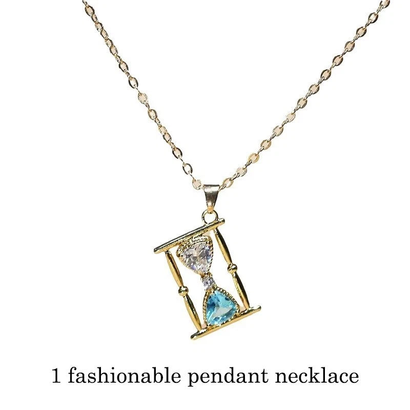 Golden pendant necklace accessory, necklace jewelry birthday and graduation gift