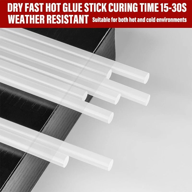 Full-size hot melt adhesive stick, 12 x 0.43 inches, strong bonding adhesive