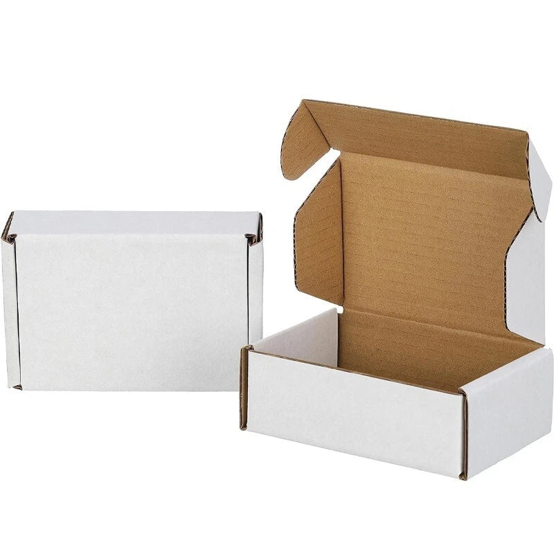 6x4x2 "corrugated box - 10/20 pack - White - Gift wrapping and mailing only