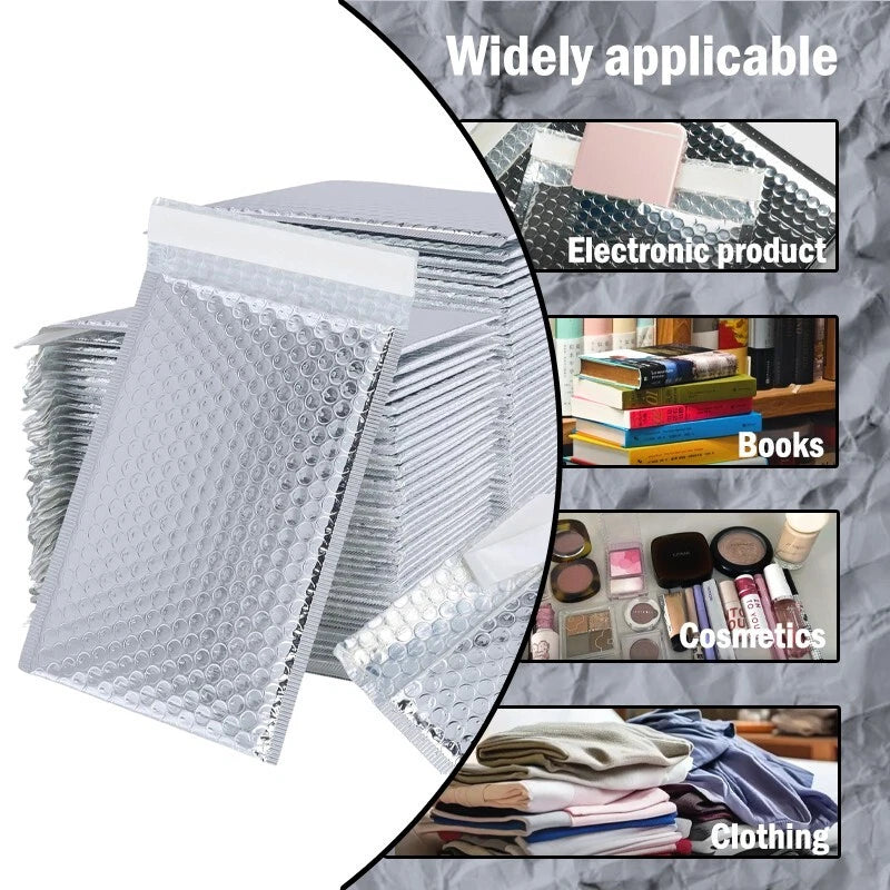 #000 Metal bubble mailing bag, silver padded envelope, for mailing and packaging