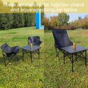 Foldable and portable aluminum camping table, portable/height adjustable, 1 pcs