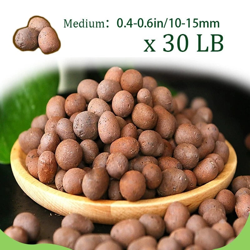 1-30 pounds of plant clay pebbles - Natural clay pebbles for indoor plants