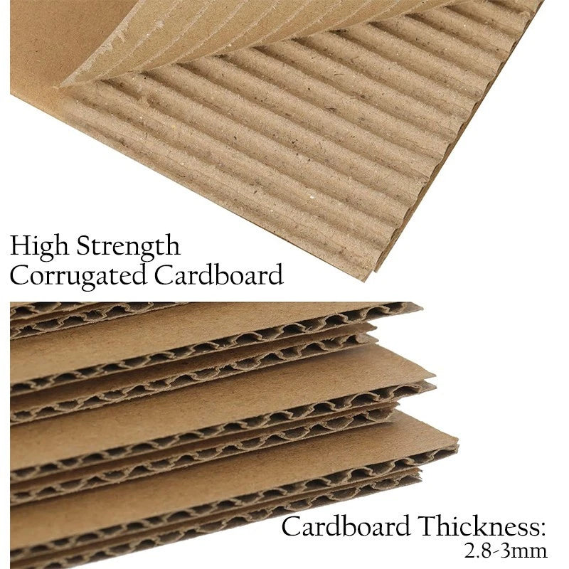 Shipping Box Mailers 5x5x5 Inch Corrugated Cardboard Moving Mailers, 25 Count