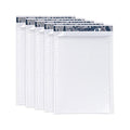 50 Pack White Bubble Courier Bags, 7.25 x 11 Inch, Self-Sealing Waterproof
