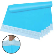 8x12 inch blue waterproof mailing bag, strong adhesive seal, tear resistant