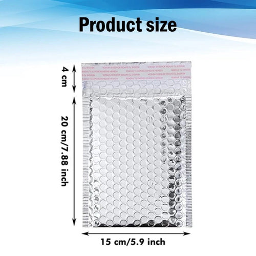 #000 Metal bubble mailing bag, silver padded envelope, for mailing and packaging