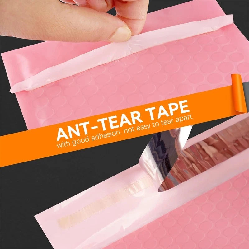 Pink Bubble Mailers 5x6" – Durable Self-Seal Mailers for Packaging 50 pcs