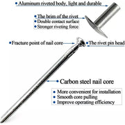 100-2000-Pack Large Flange Aluminum Pop Rivets 3/16" X 3/4" Big Head Steel