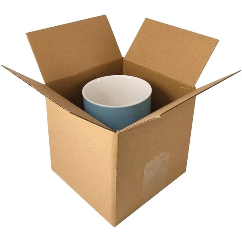 Shipping Box Mailers 5x5x5 Inch Corrugated Cardboard Moving Mailers, 25 Count