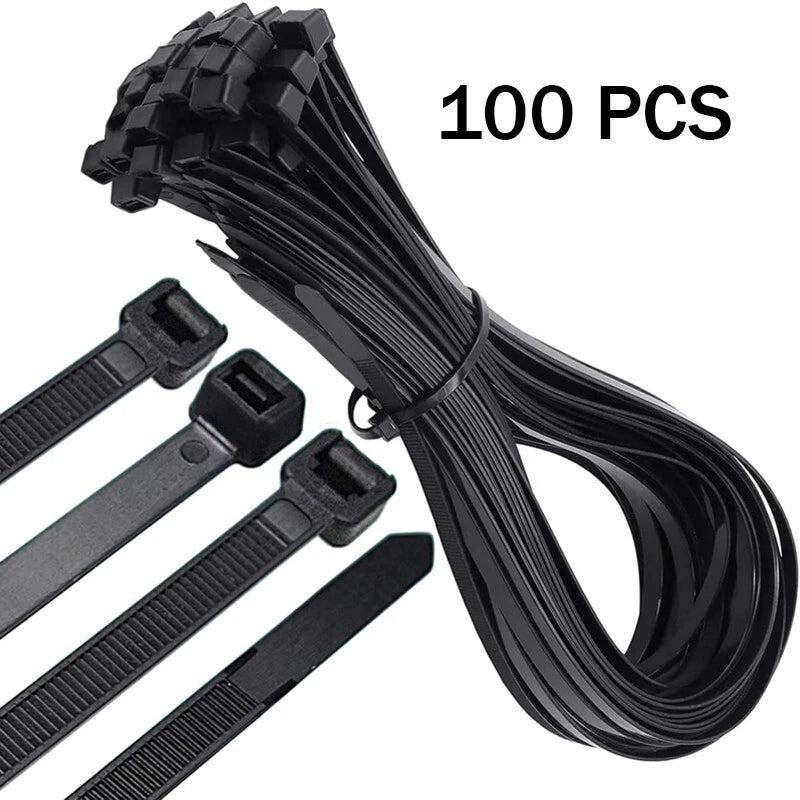 23-inch industrial zipper, reusable zipper tie, suitable for gardens, homes