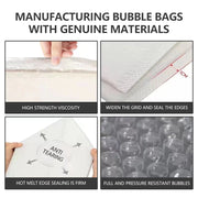 50 Pack White Bubble Courier Bags, 7.25 x 11 Inch, Self-Sealing Waterproof