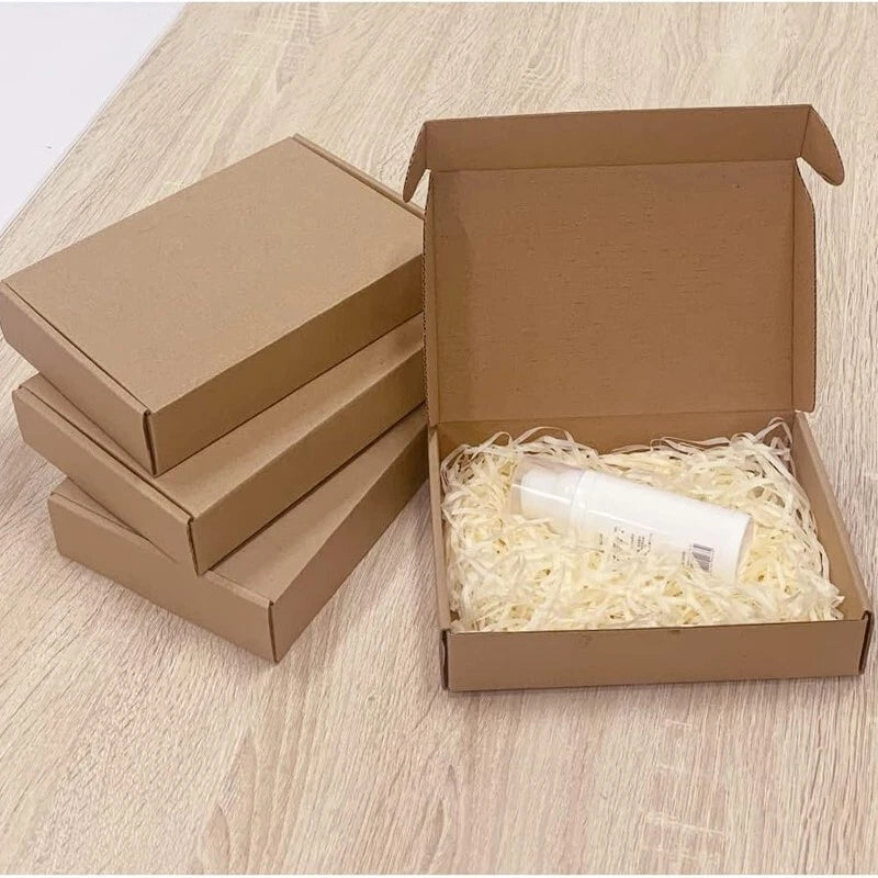 10 20 30pcs 7.8x5.5x1.5 inch, Shipping Box Mailing Bag Self Sealing Kraft Brown