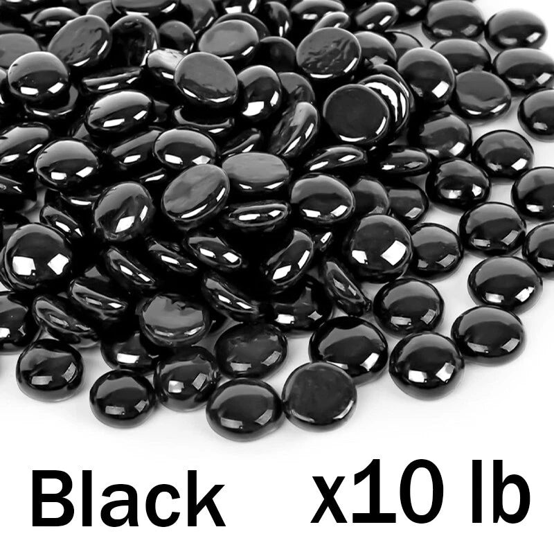 8/10/15 pounds of glass beads, suitable for beautifying fire pits and fireplaces