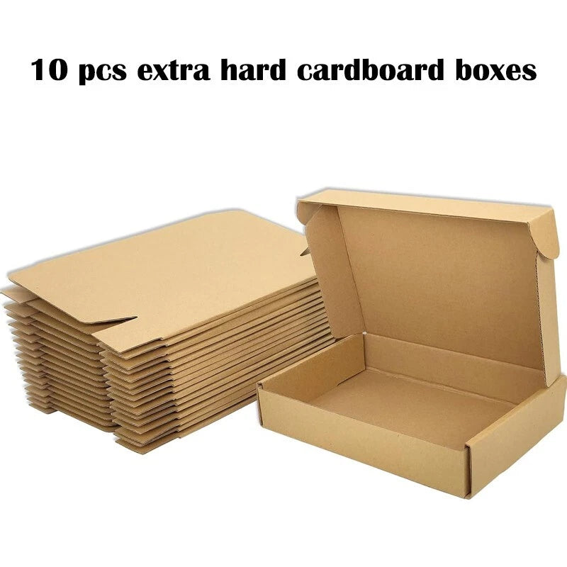 10 20 30pcs 7.8x5.5x1.5 inch, Shipping Box Mailing Bag Self Sealing Kraft Brown
