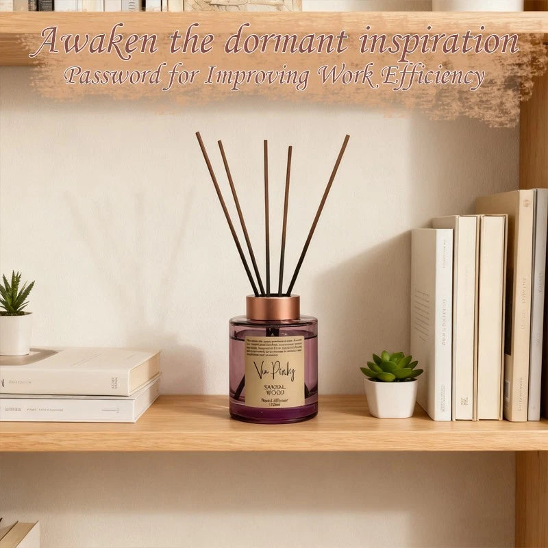 Reed Diffuser, 120ml, Sandalwood/Ocean/Lavender scent, Festive Home Fragrance.