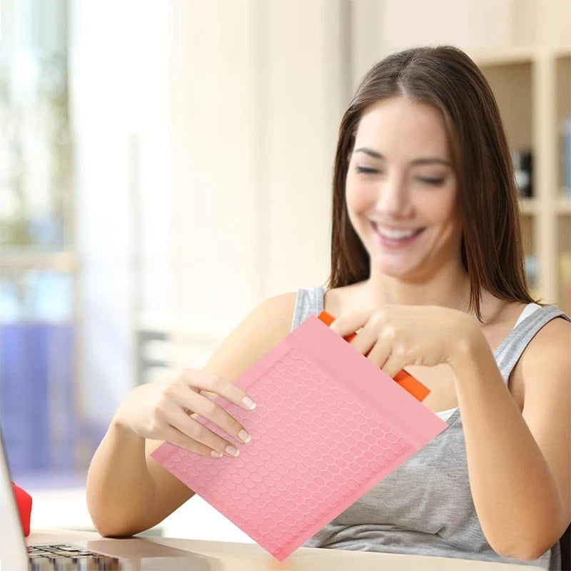 Pink Bubble Mailers 5x6" – Durable Self-Seal Mailers for Packaging 50 pcs