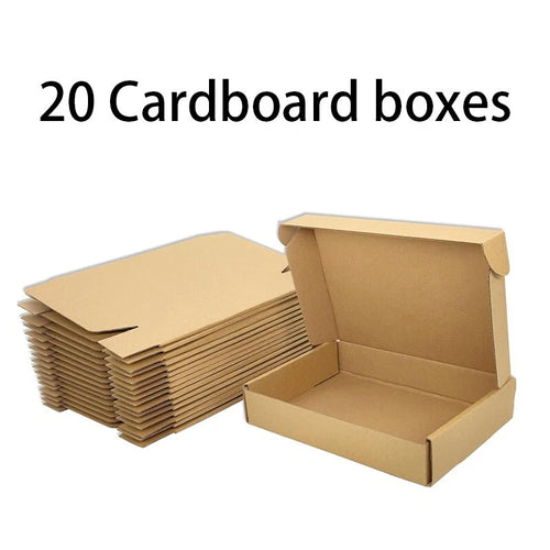 10 20 30pcs 7.8x5.5x1.5 inch, Shipping Box Mailing Bag Self Sealing Kraft Brown
