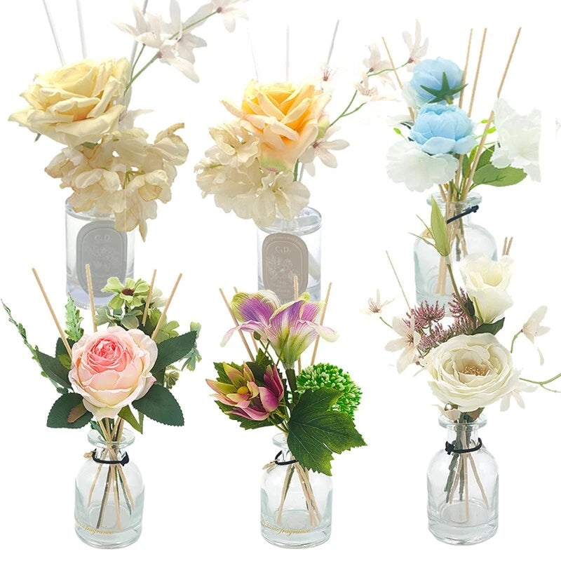 Flower diffuser Home diffuser Gift set for bathroom and office decor 100ml