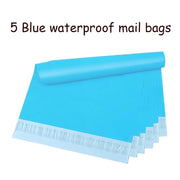8x12 inch blue waterproof mailing bag, strong adhesive seal, tear resistant