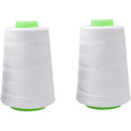 5 packs of white all-purpose polyester sewing thread for hand and machine sewing