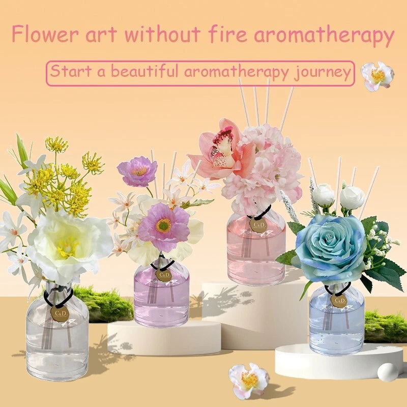 Flower diffuser Home diffuser Gift set for bathroom and office decor 100ml