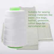 5 packs of white all-purpose polyester sewing thread for hand and machine sewing