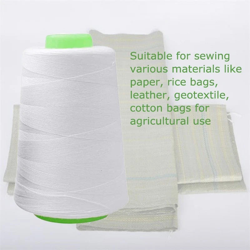 5 packs of white all-purpose polyester sewing thread for hand and machine sewing