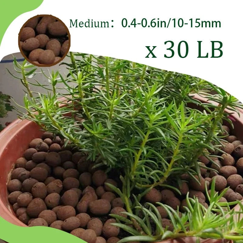 1-30 pounds of plant clay pebbles - Natural clay pebbles for indoor plants