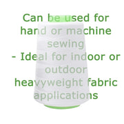 5 packs of white all-purpose polyester sewing thread for hand and machine sewing