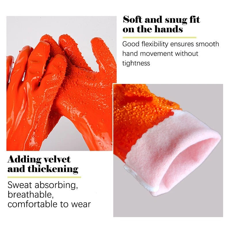 Rubber coated non-slip work gloves, suitable for gardens, outdoor buildings
