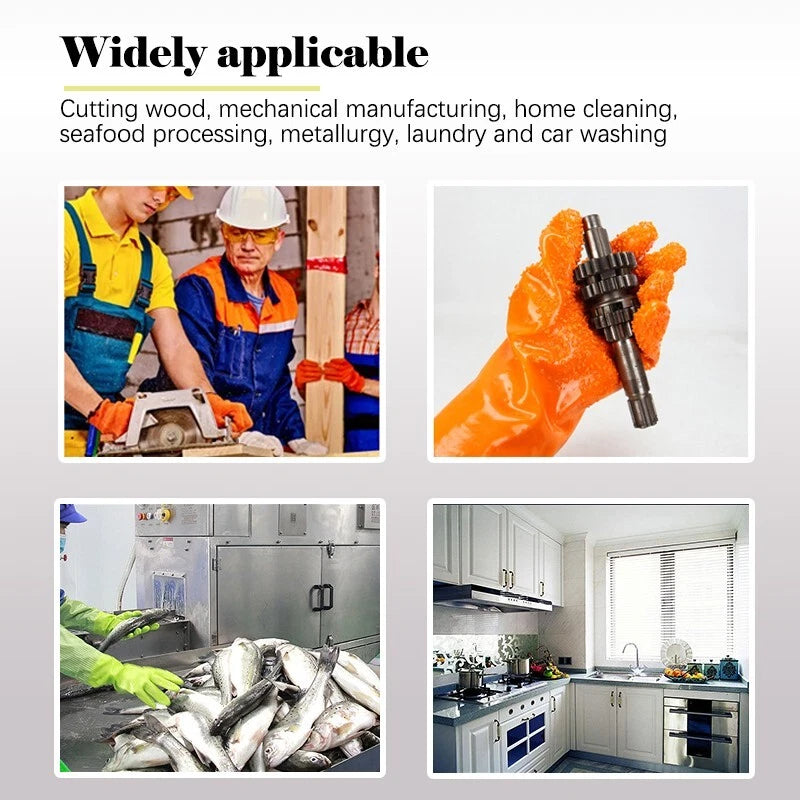 Rubber coated non-slip work gloves, suitable for gardens, outdoor buildings