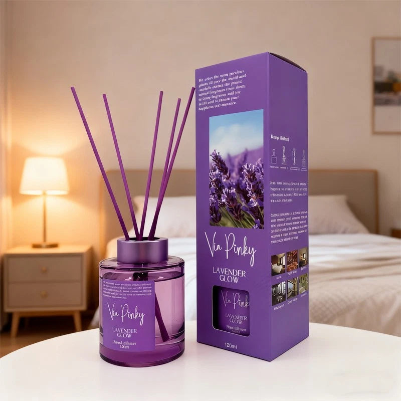 Reed Diffuser, 120ml, Sandalwood/Ocean/Lavender scent, Festive Home Fragrance.
