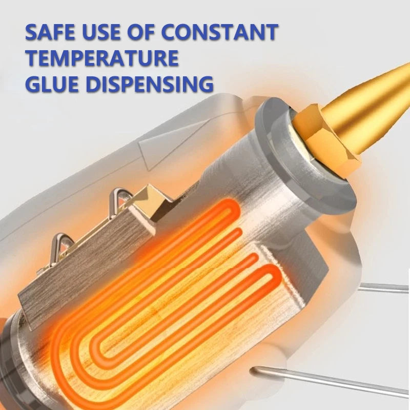 60W Hot Glue Gun Set with 20 Glue Sticks | DIY Hand Repair Tool