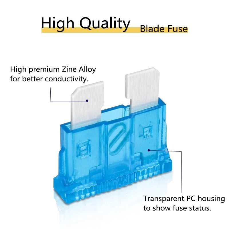 20/50 PCS High-quality 15 AMP automotive ATO ATC standard blade fuse 15A