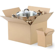 2 large corrugated cardboard shipping boxes (20x16x16 in) for mailing/storage.