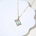 Golden pendant necklace accessory, necklace jewelry birthday and graduation gift