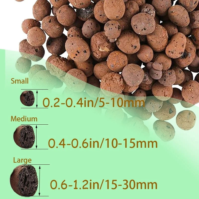 1-30 pounds of plant clay pebbles - Natural clay pebbles for indoor plants
