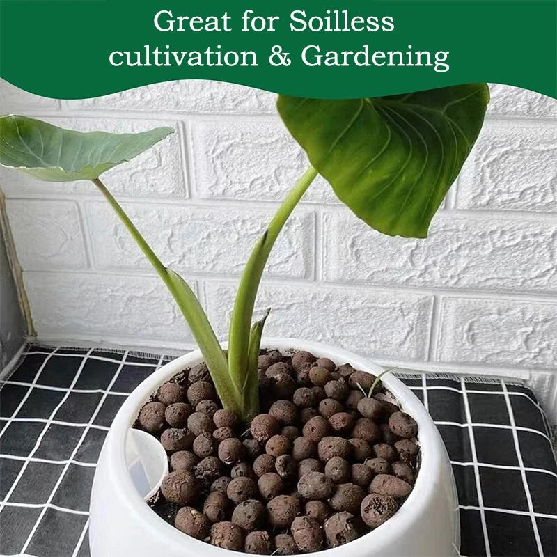 Organic expanded clay pebbles -5-10 millimeters, suitable for indoor plants