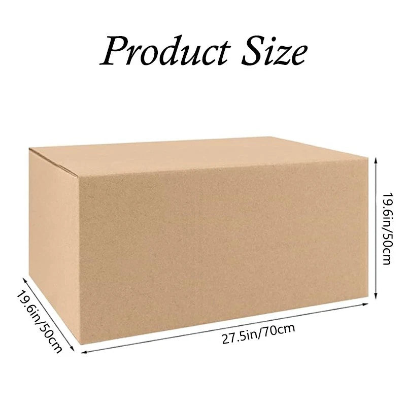 2 corrugated cardboard moving boxes, 27x20x20 in, sturdy/durable shipping boxs