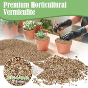 1-quart vermiculite soil conditioner: water retention, aeration, and drainage.