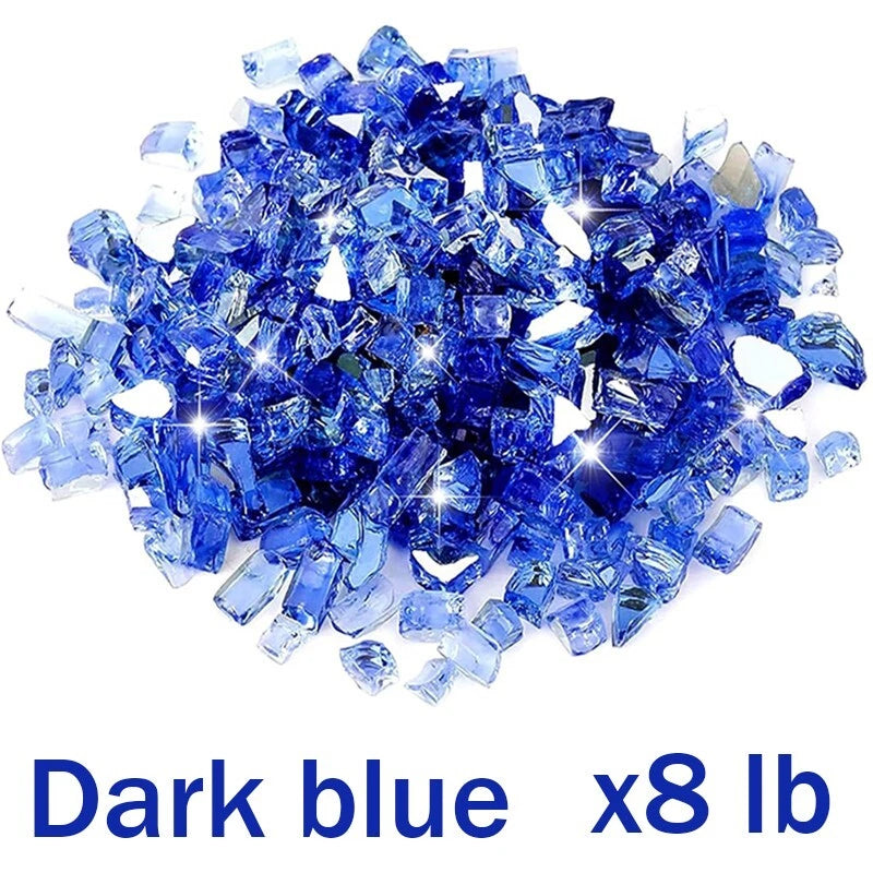 8/10/15 pounds of glass beads, suitable for beautifying fire pits and fireplaces
