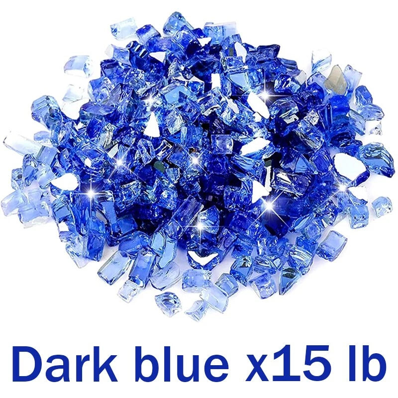 8/10/15 pounds of glass beads, suitable for beautifying fire pits and fireplaces