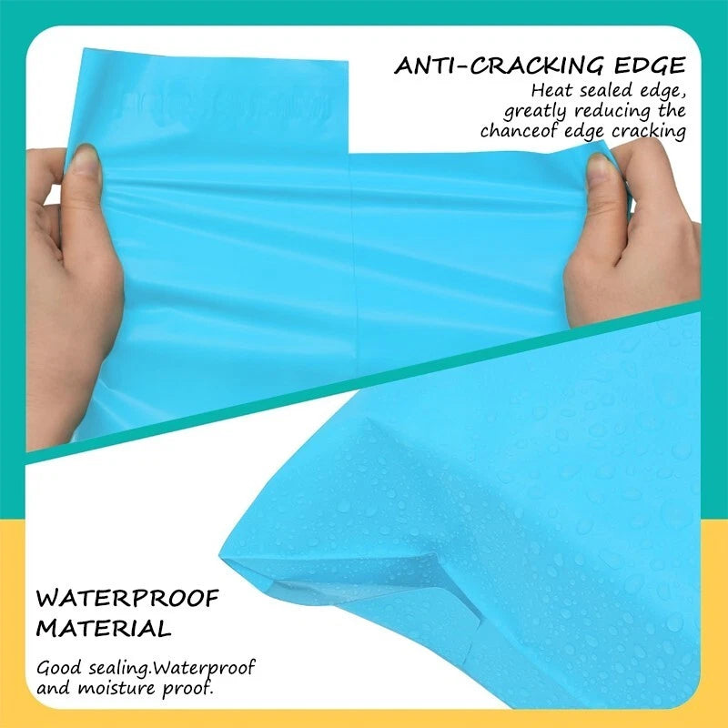 8x12 inch multi-color waterproof mailing bag with strong adhesive seal